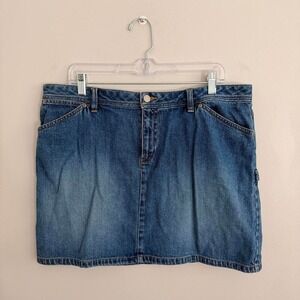 Y2K OLD NAVY DENIM UTILITY MINI‎ SKIRT